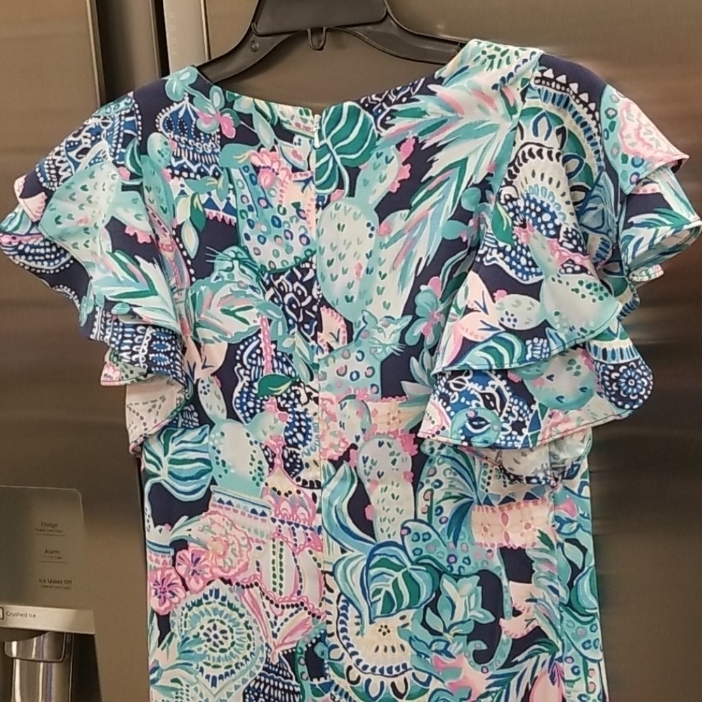 💕LILLY PULITZER Kathie Dress Lookin Sharp 00 NWT - Picture 12 of 16